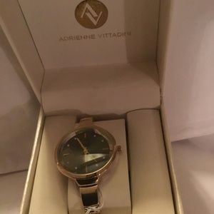 Adrienne vittadini gold watch NWT